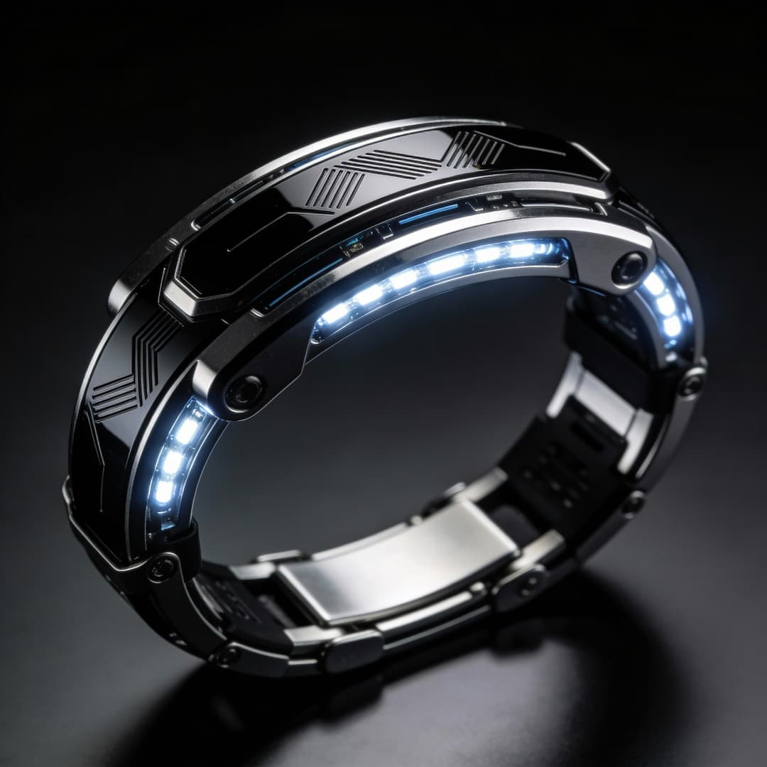 BruxiSense Armband - innovatives Wearable zur Bruxismus-Analyse mit LED-Sensoren und KI-Technologie
